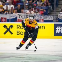 Colin Ukbekile von Team Deutschland während des Spiels zwischen Deutschland gegen Polen am 18.05.2024 in Ostrava, Tschechien. (Foto von Moritz Eden / City-Press GmbH Bildagentur)